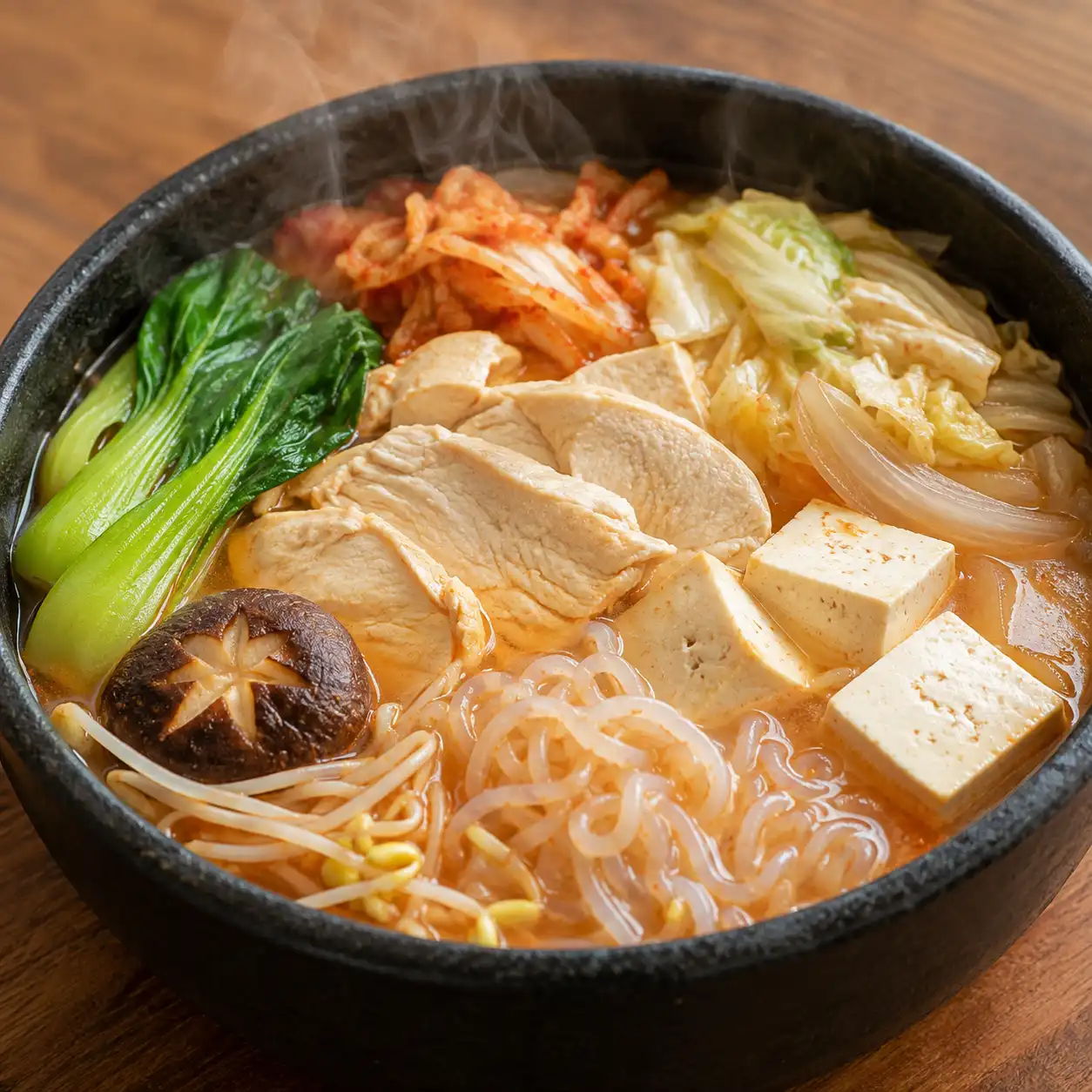 雞肉豆腐泡菜味噌鍋燒麵