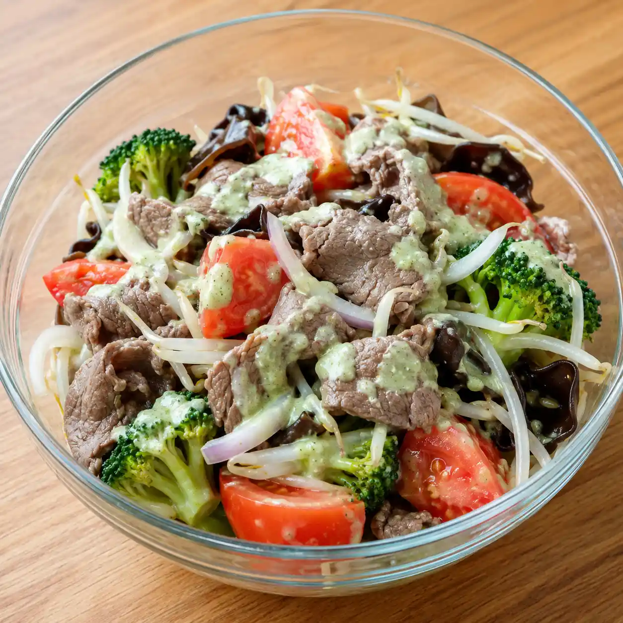 豆腐奶霜瘦牛番茄沙拉