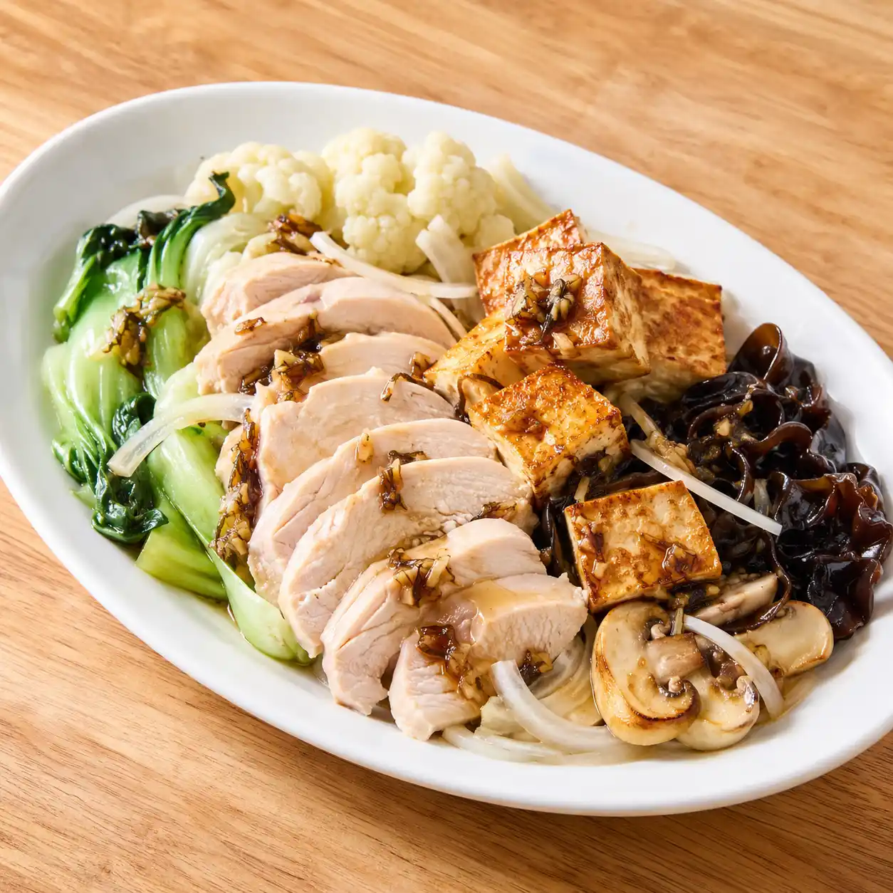 烏醋雞胸豆腐雙蛋白沙拉