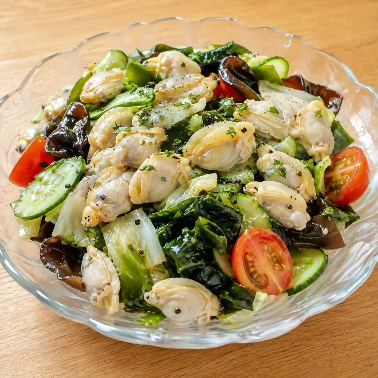 芥末蛤蜊海帶芽鮮味沙拉
