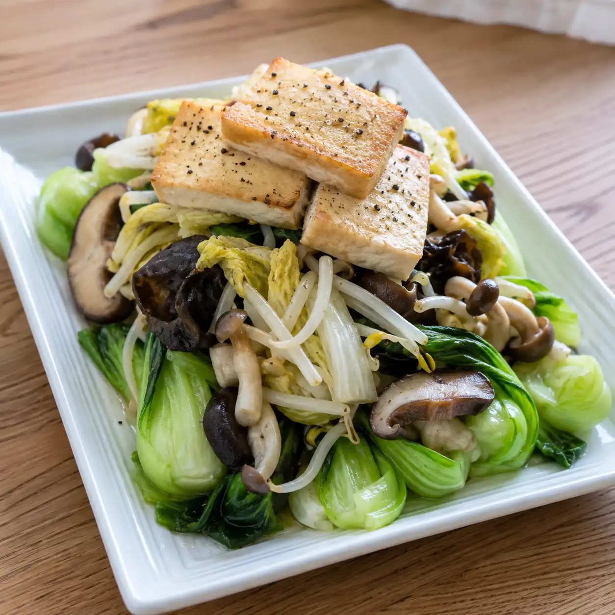 豆腐菇菇胡椒溫沙拉