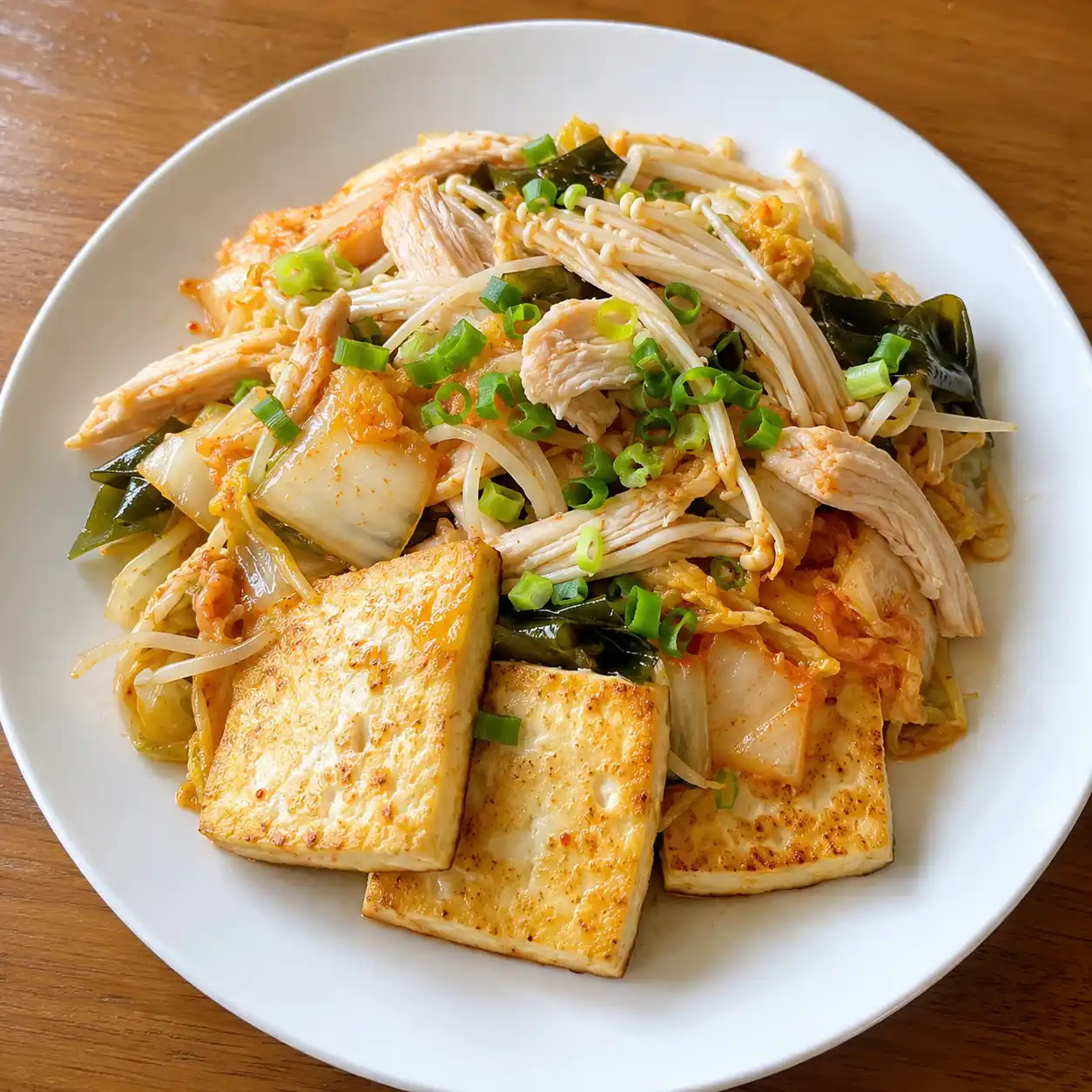 泡菜雞胸豆腐早餐盤