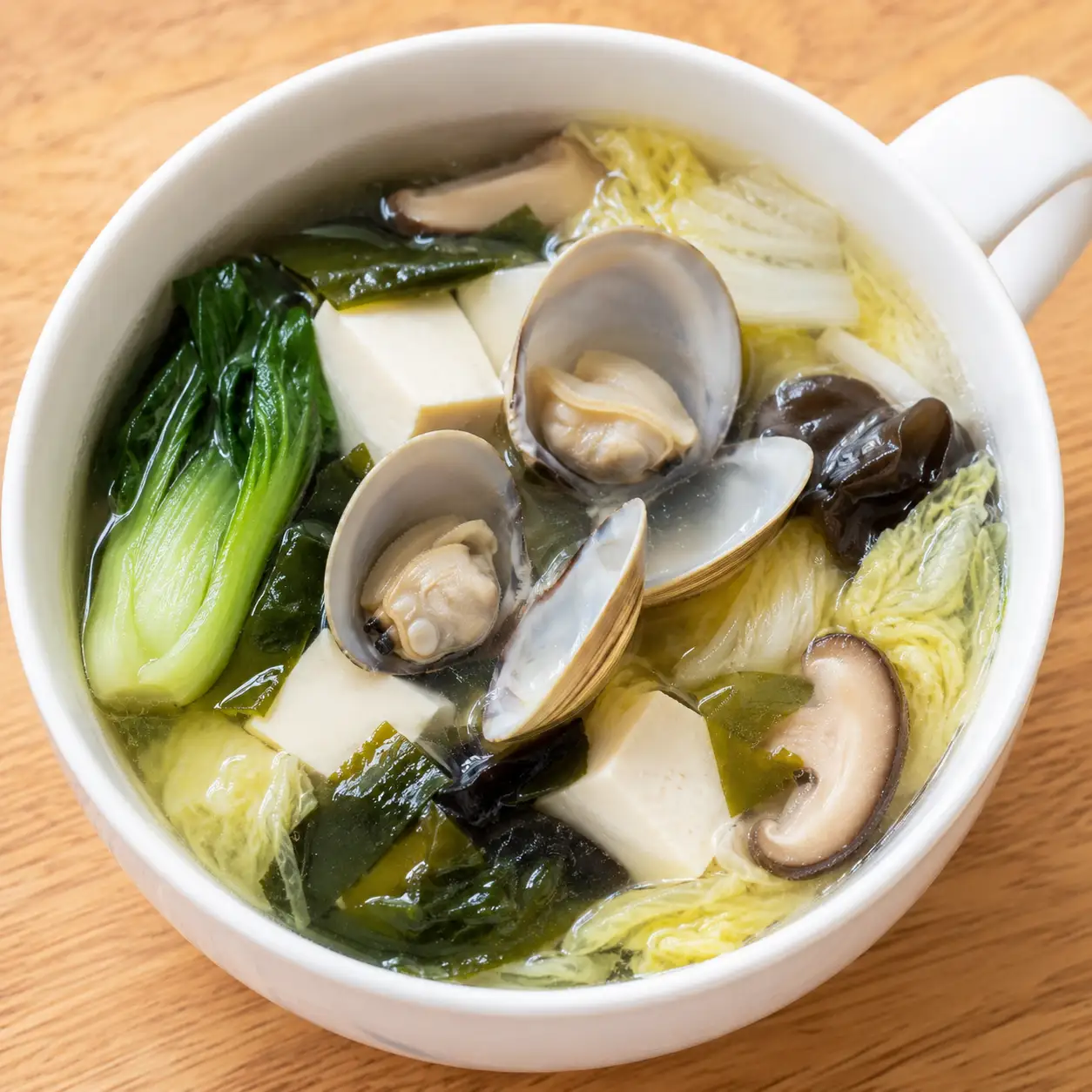 昆布蛤蜊海帶芽湯杯