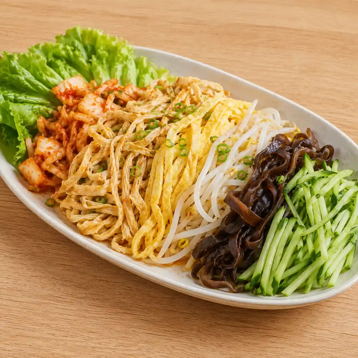 韓式咖哩豆皮豆芽乾拌盤