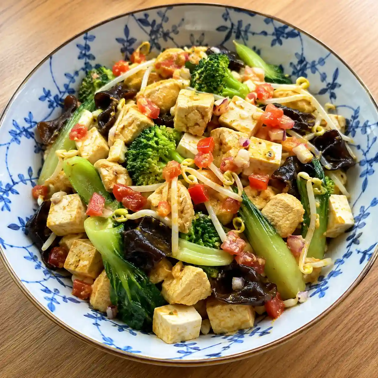 五色咖哩豆腐雞胸冷拌碗