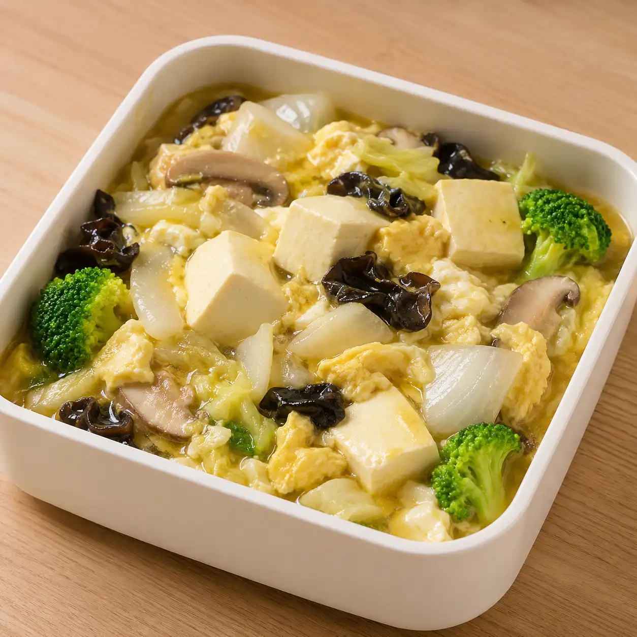 咖哩雞蛋豆腐燴菜盒