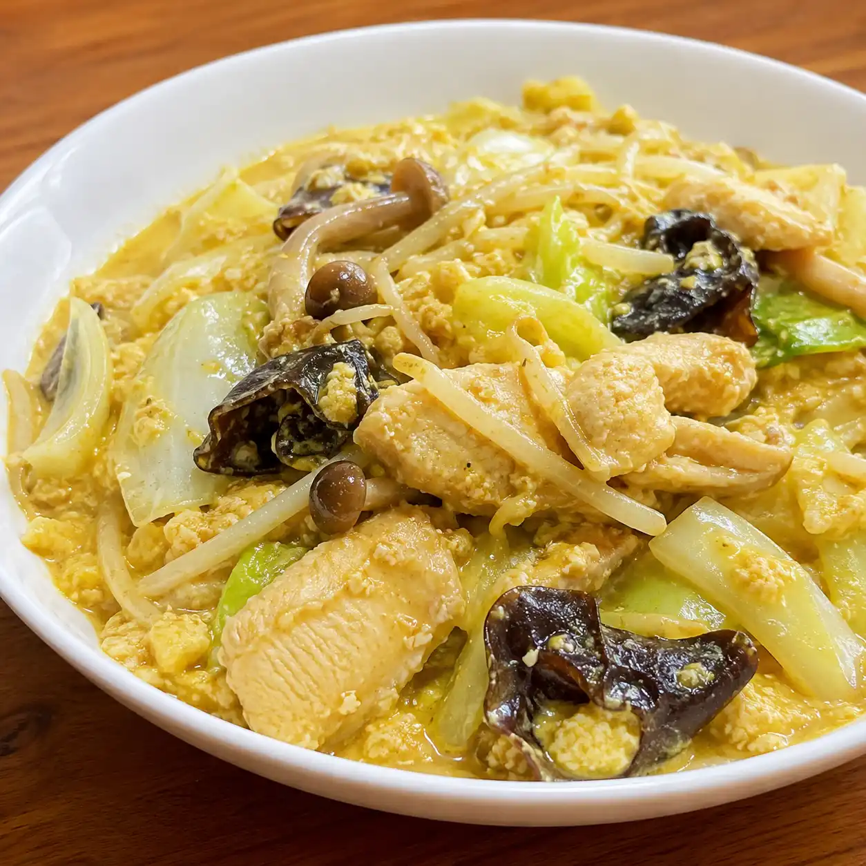 豆腐咖哩雞胸高麗菜