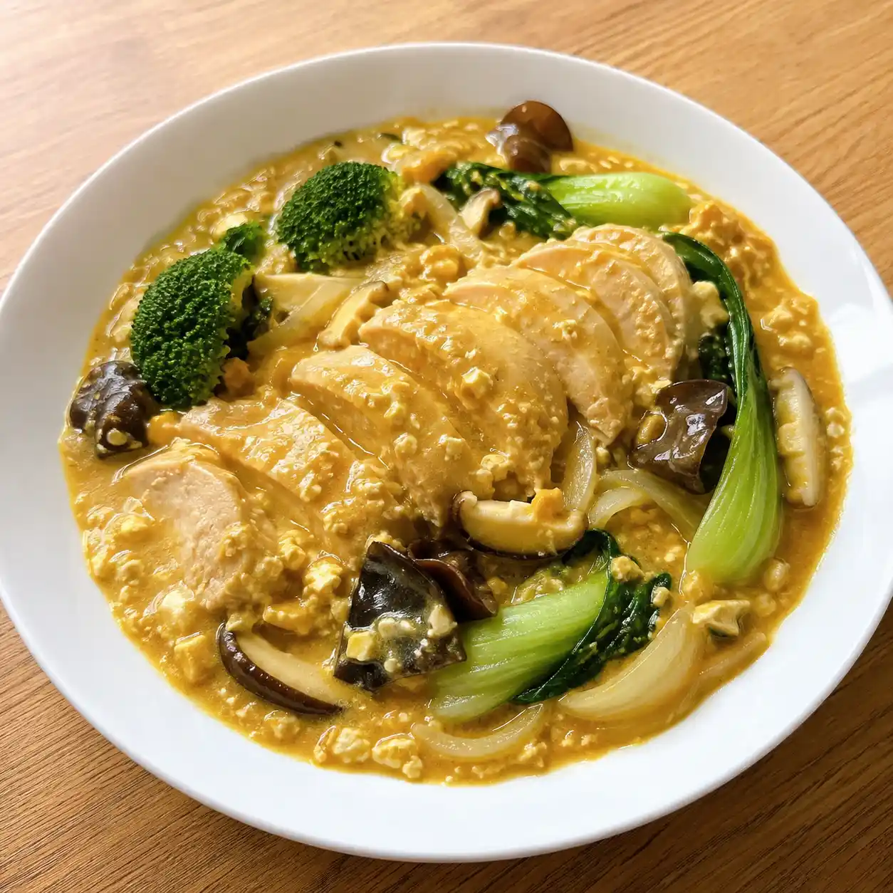 豆腐濃醬咖哩雞胸蔬菜盤