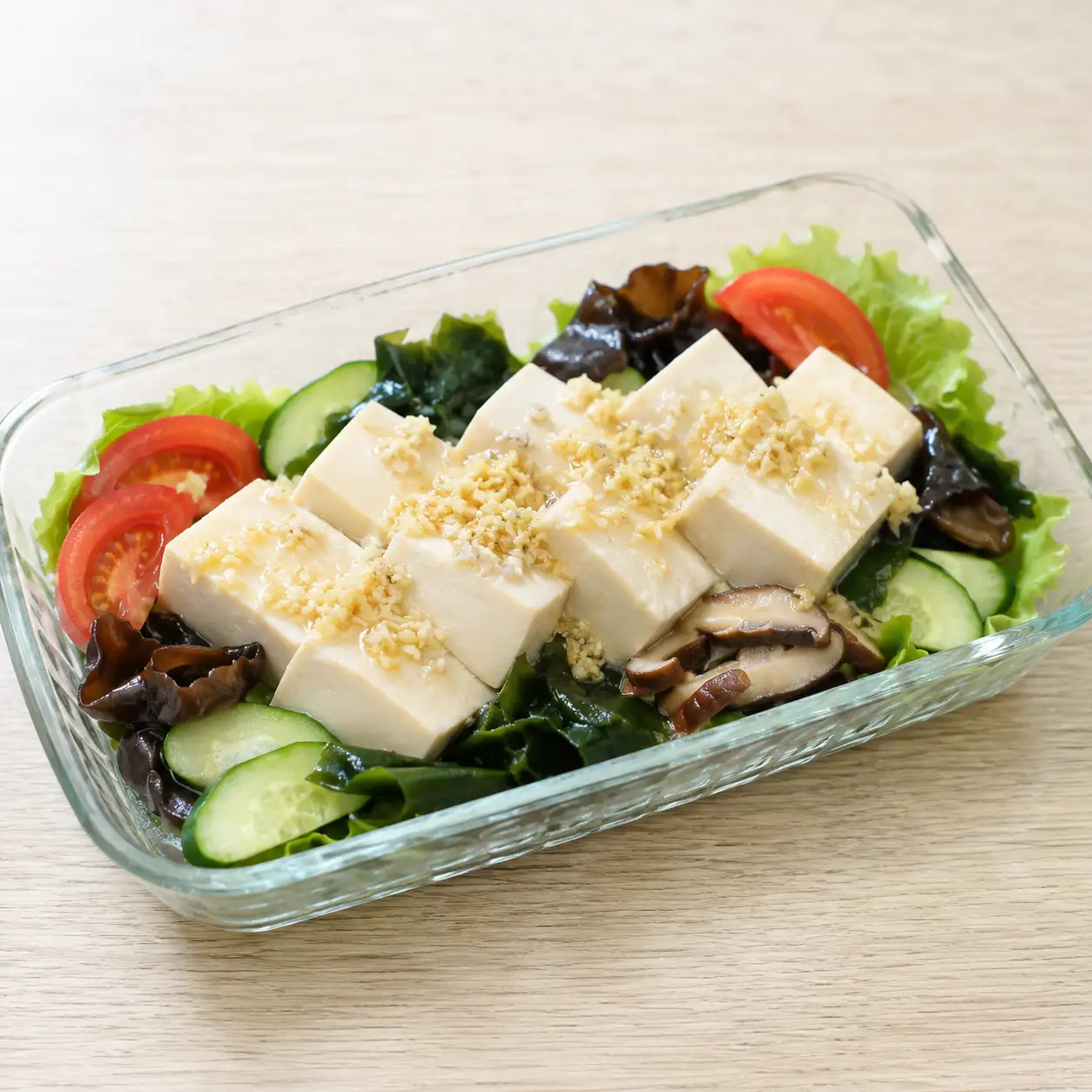 薑醋豆腐海帶芽清爽冷盤