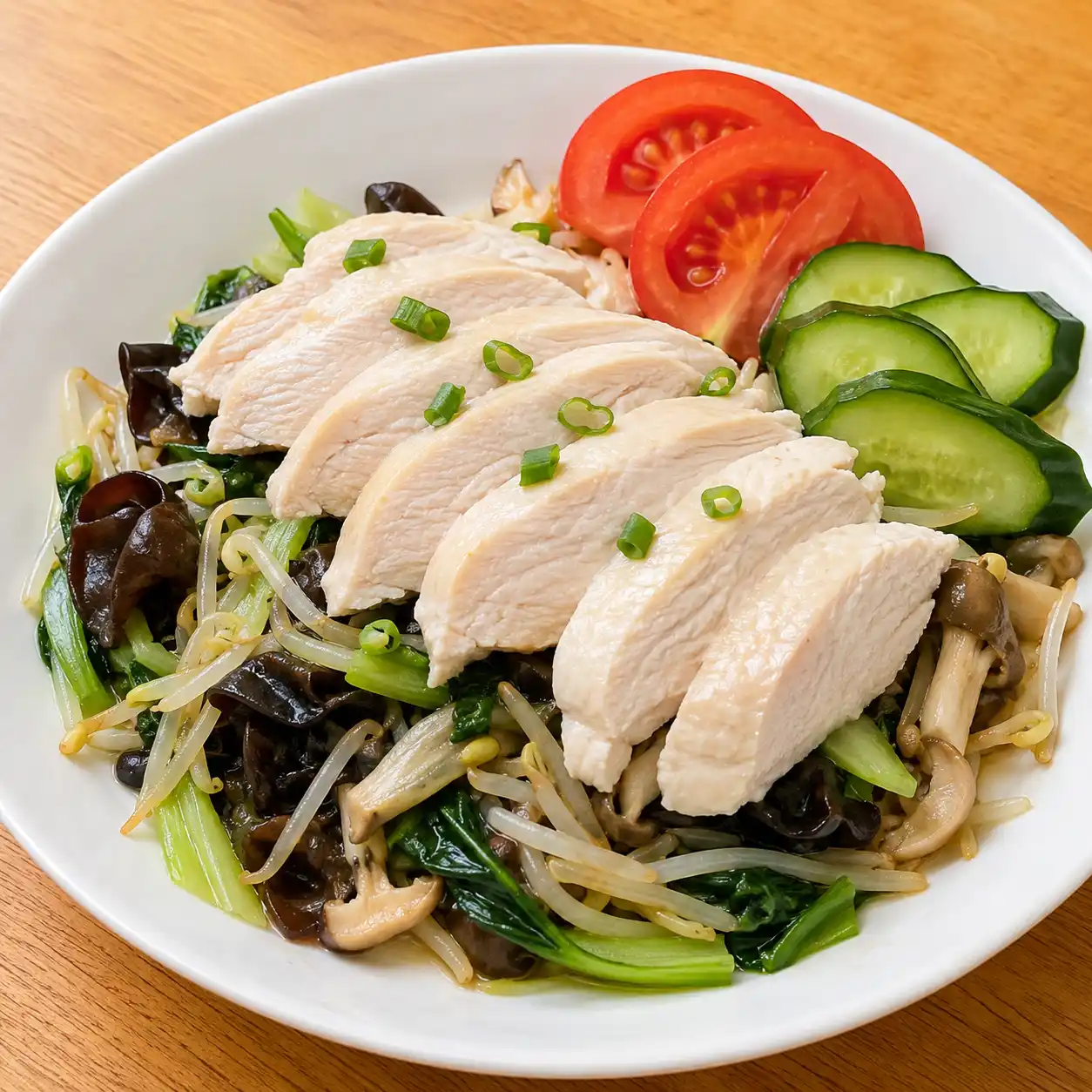 低鹽麴雞胸豆芽盤
