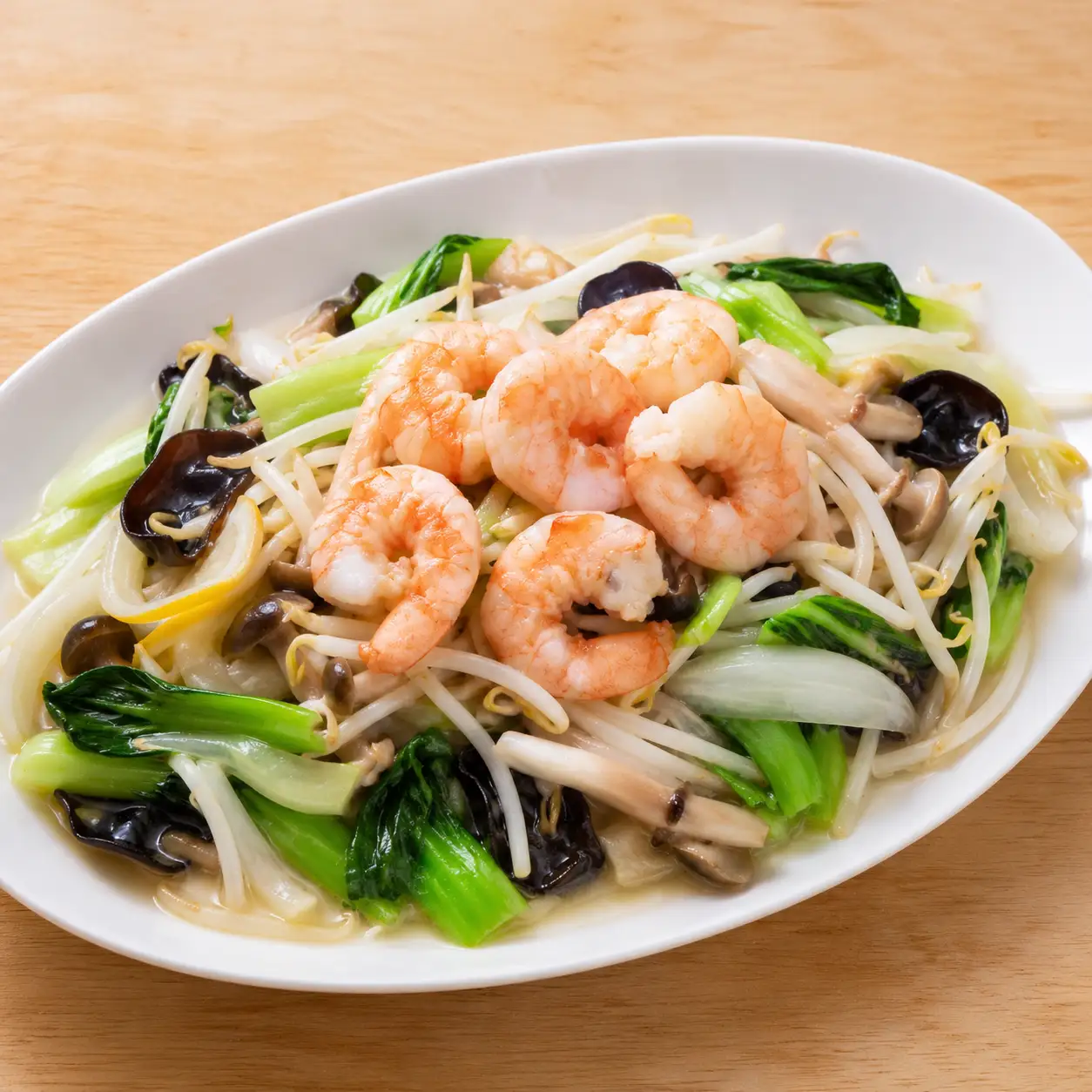 低鹽鹽麴蝦仁豆芽盤