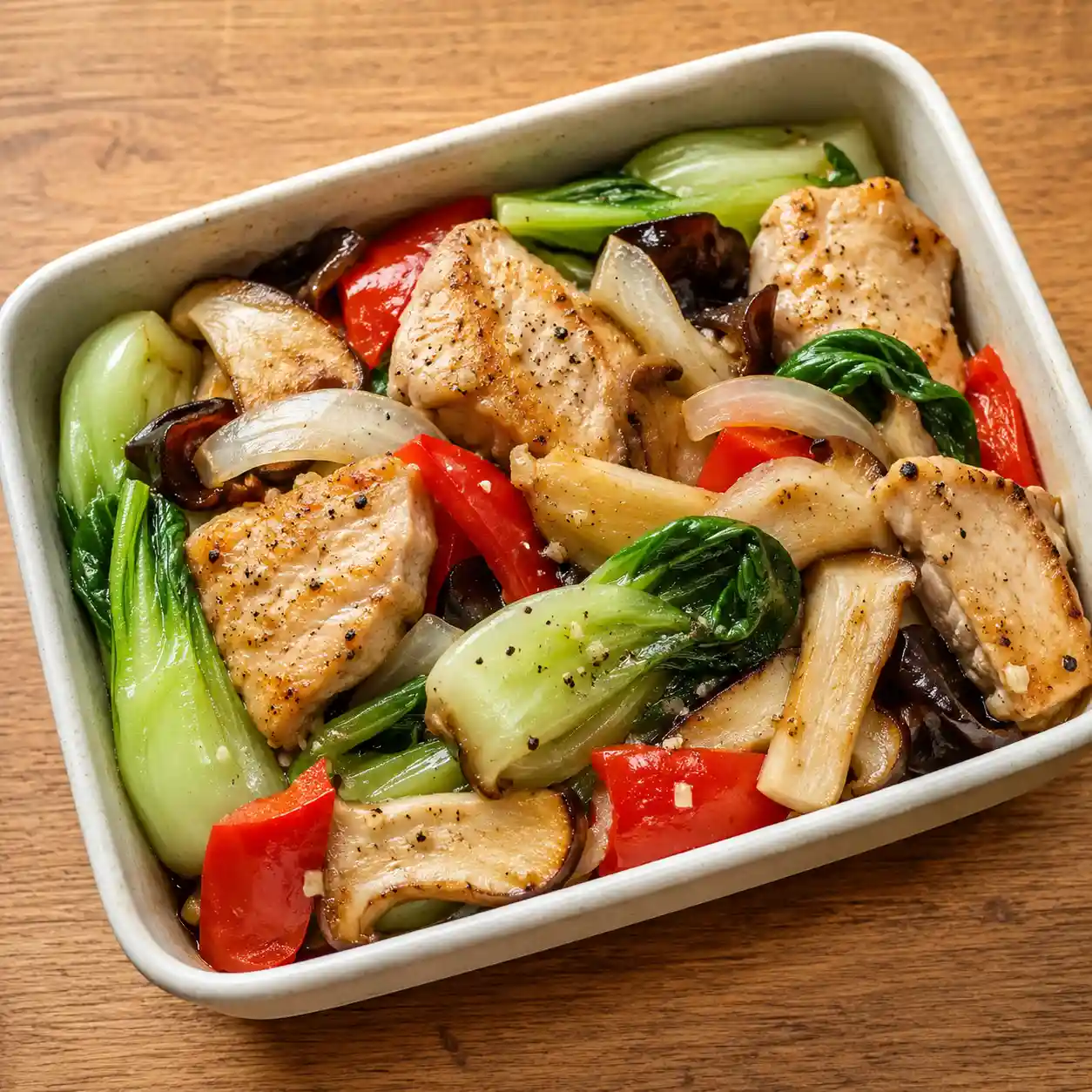 乳酸胡椒雞肉青江菜盒