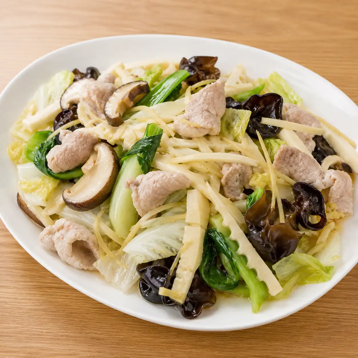 決明子茶瘦肉筍絲木耳盤