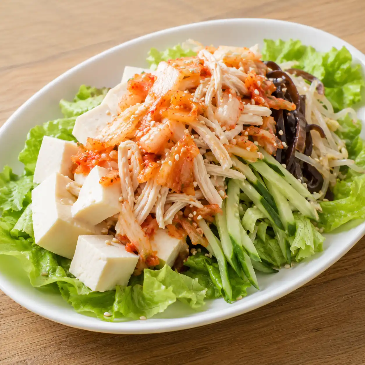 低鹽泡菜雞胸豆腐冷盤