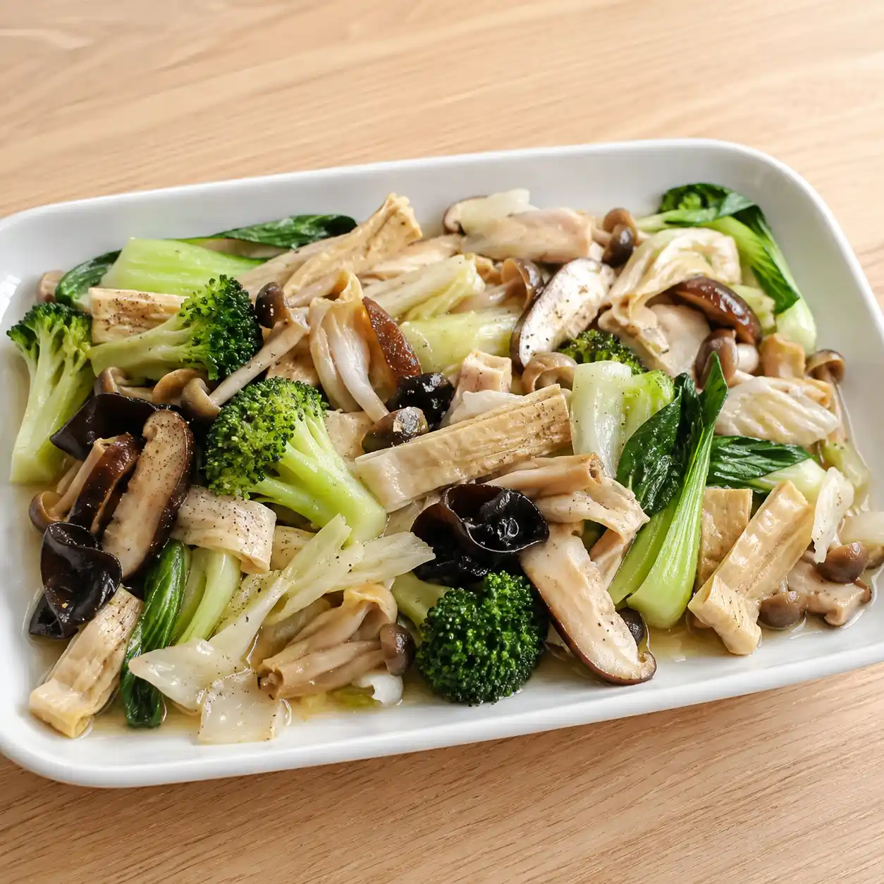 發酵高麗菜豆皮菇菇盤
