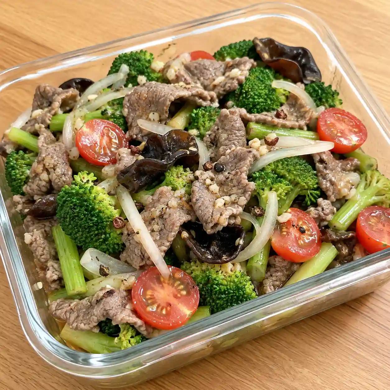 麻香牛肉花椰菜冷醃盒