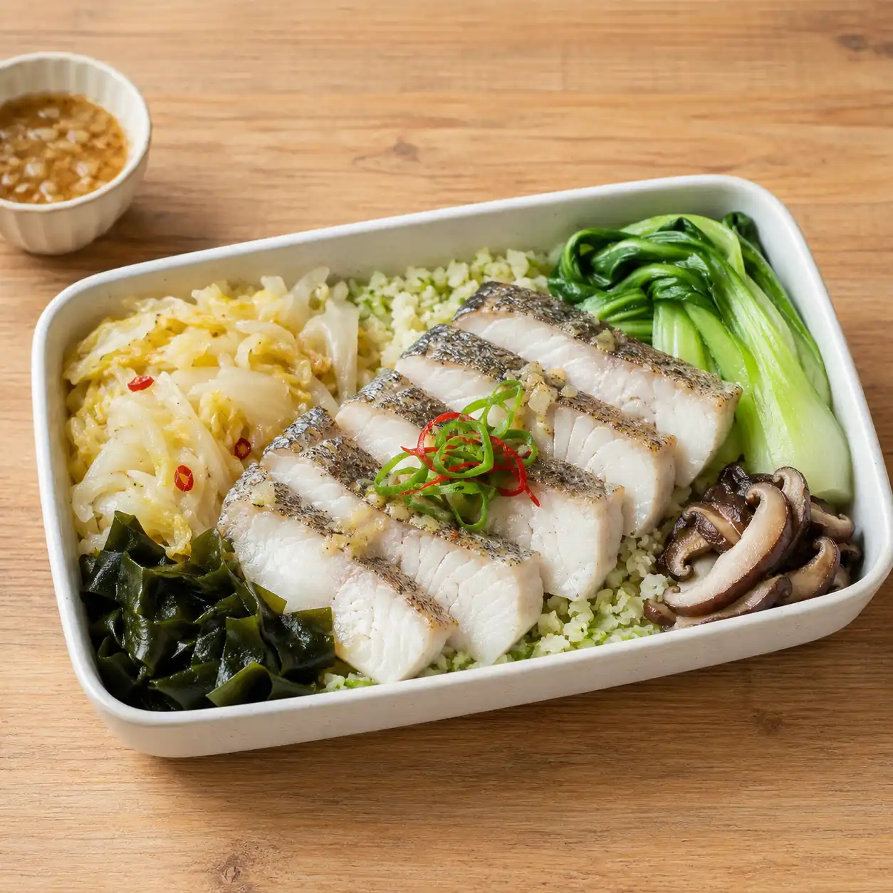 鹽麴嫩魚片酸菜餐盒