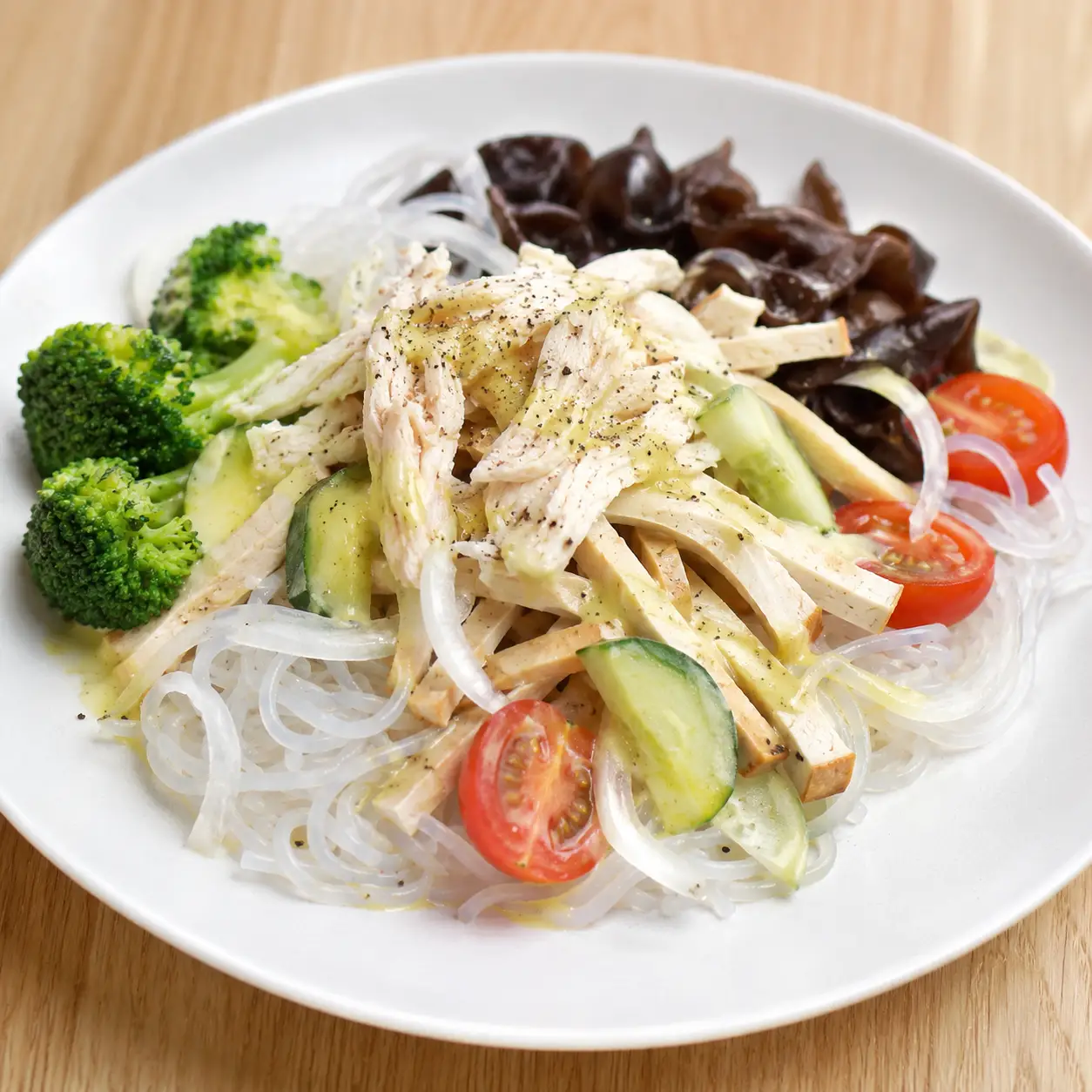 咖哩香料雞豆蒟蒻冷拌