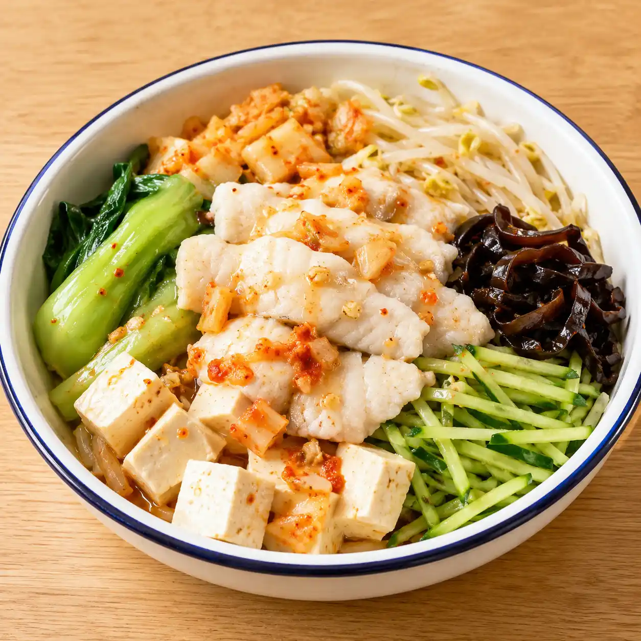 泡菜魚片豆腐雙拌盒