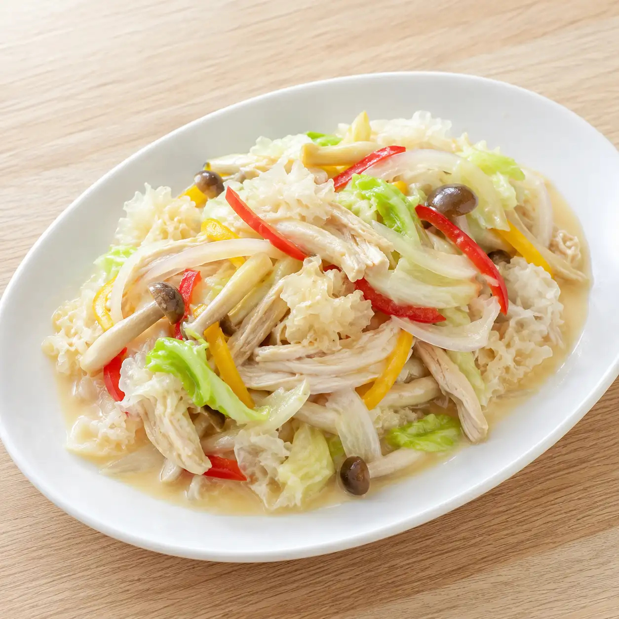 味噌白木耳雞胸溫涼拌