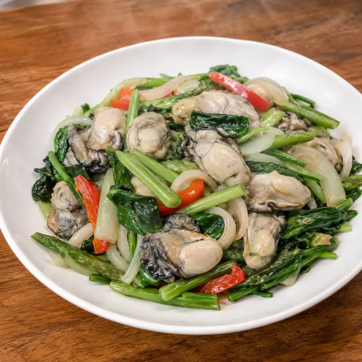 菠菜鮮蚵小炒