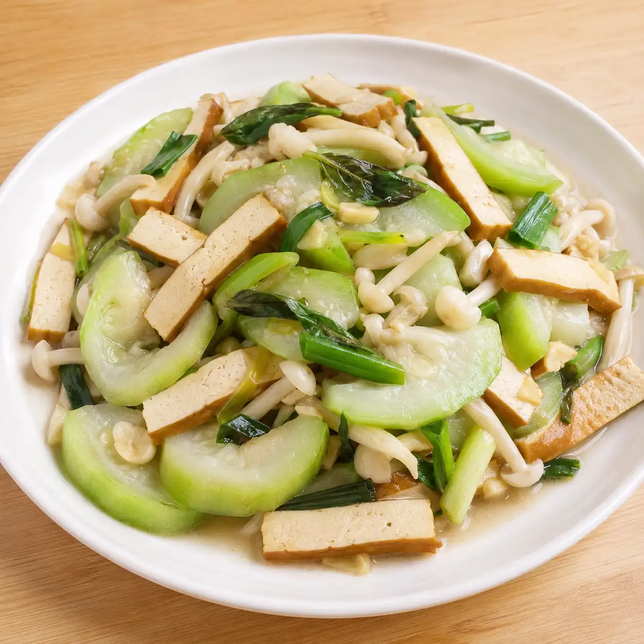 絲瓜豆干小炒