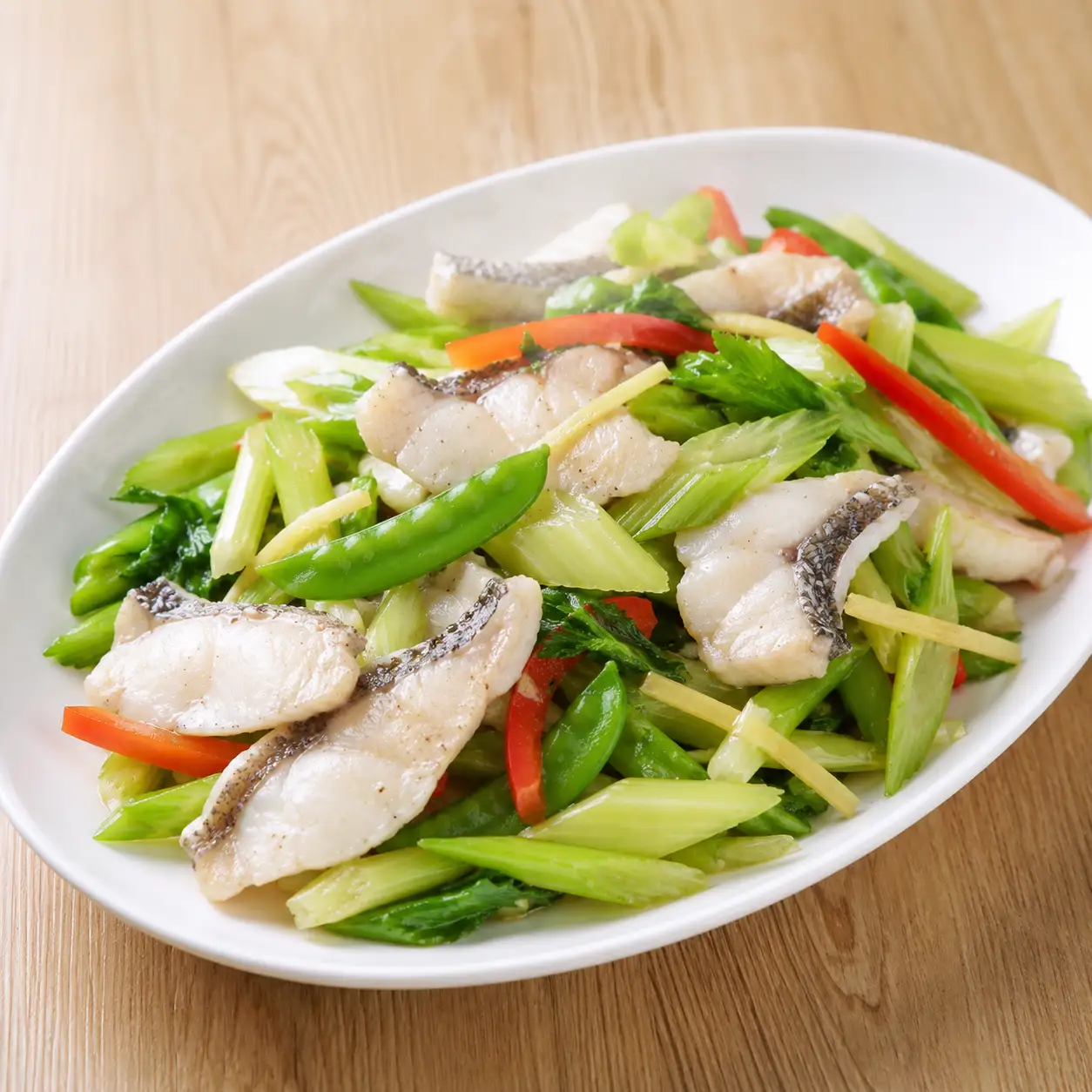 梅香鱸魚炒芹菜