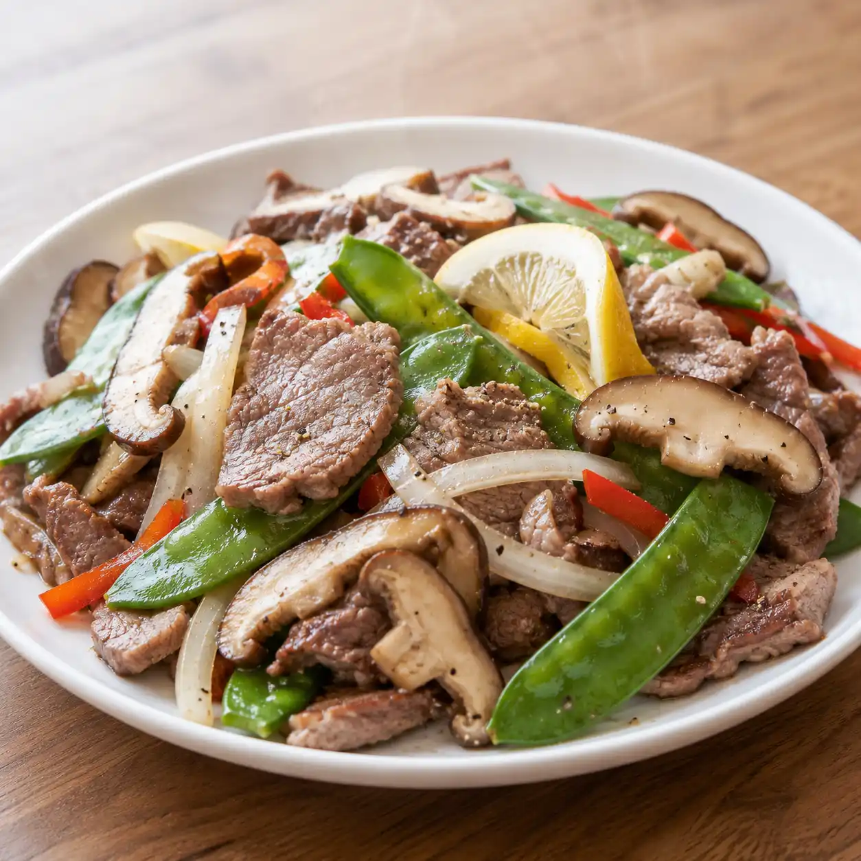 香菇牛肉片小炒