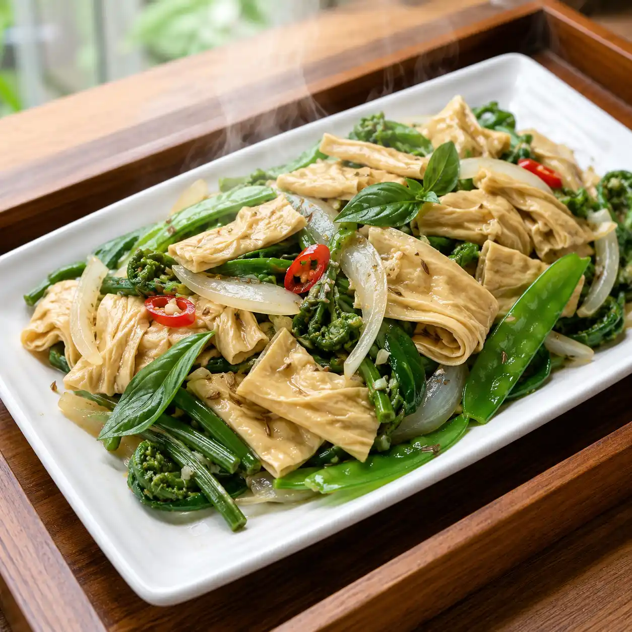 荷蘭豆豆皮小炒