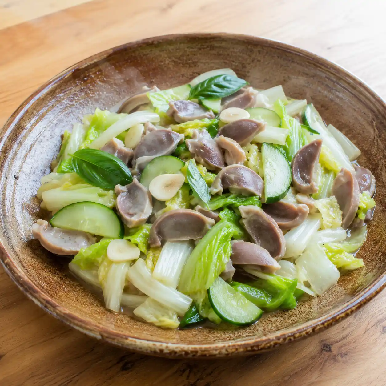 大白菜雞胗小炒