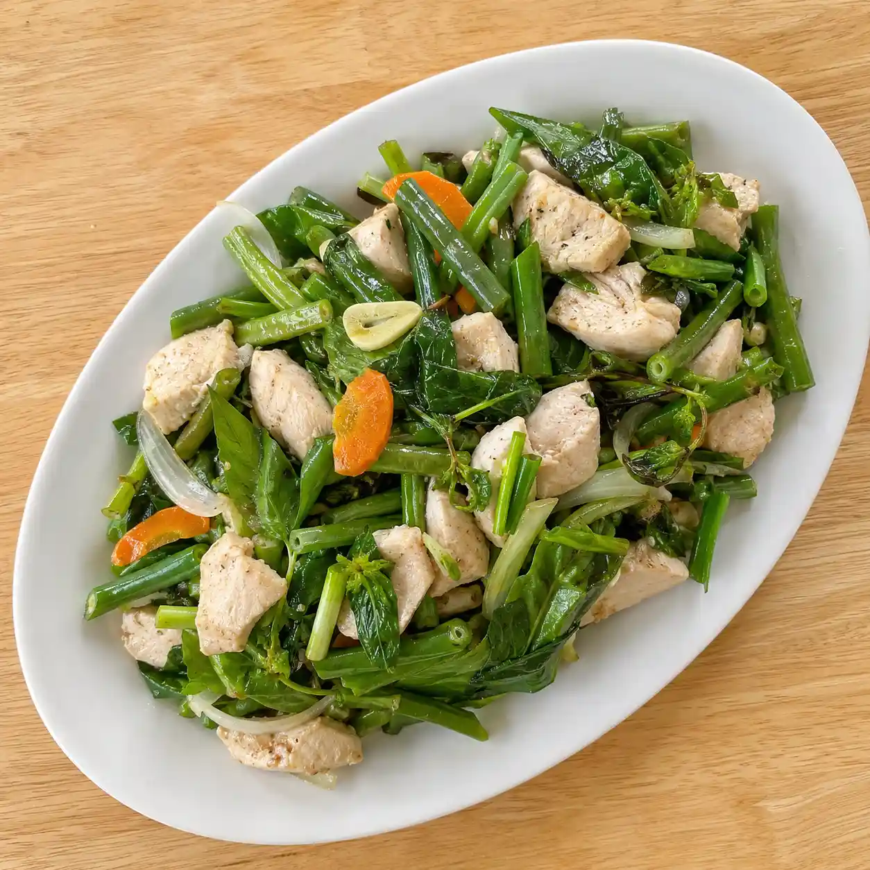 四季豆雞丁小炒