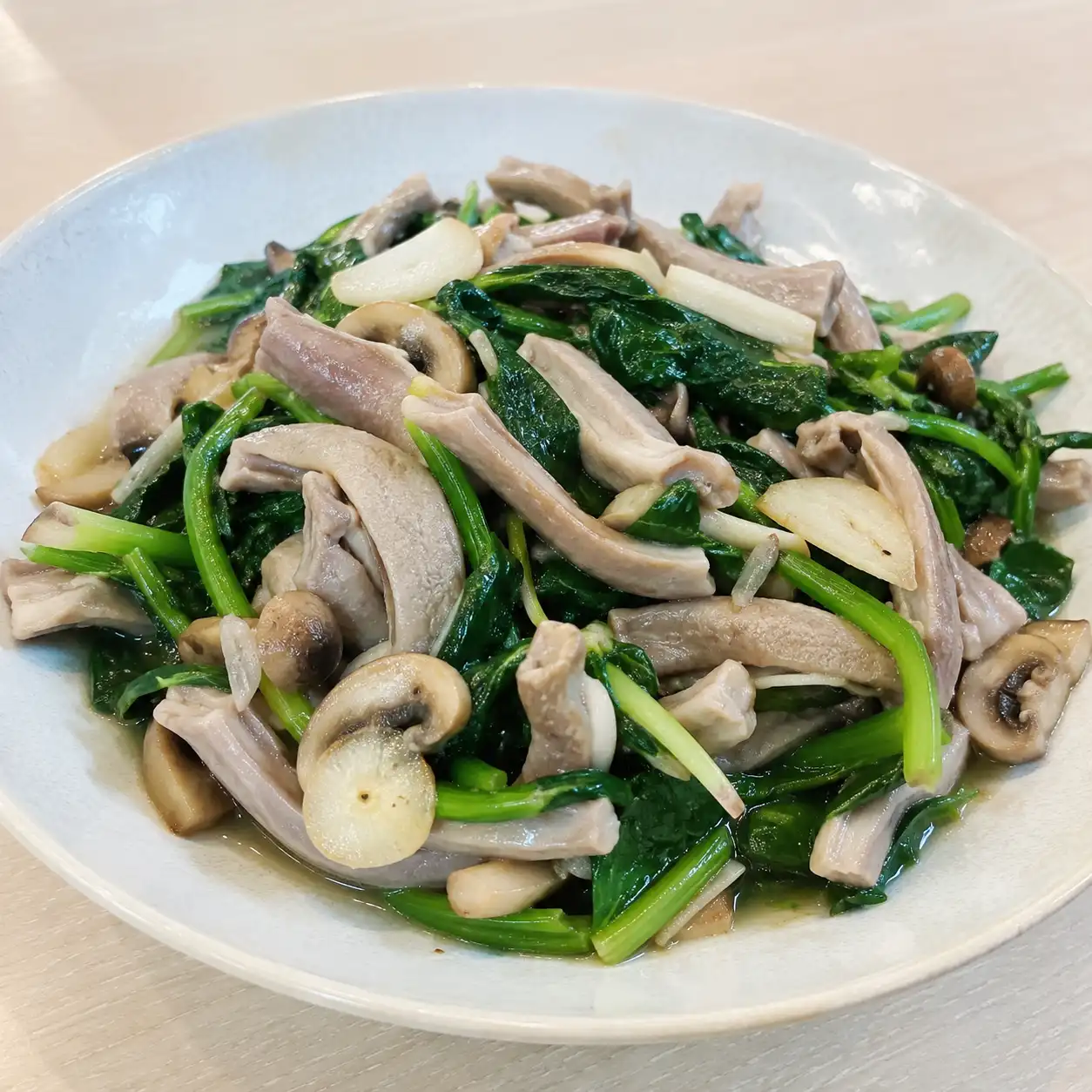 菠菜豬肚小炒