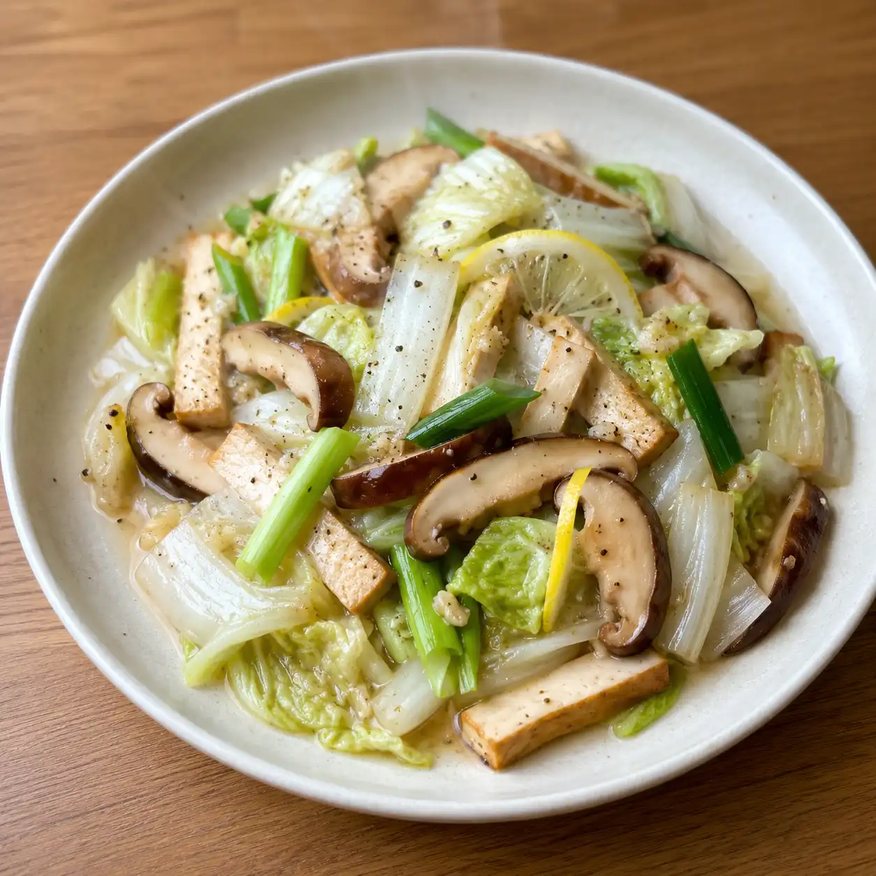 檸香豆干香菇快炒