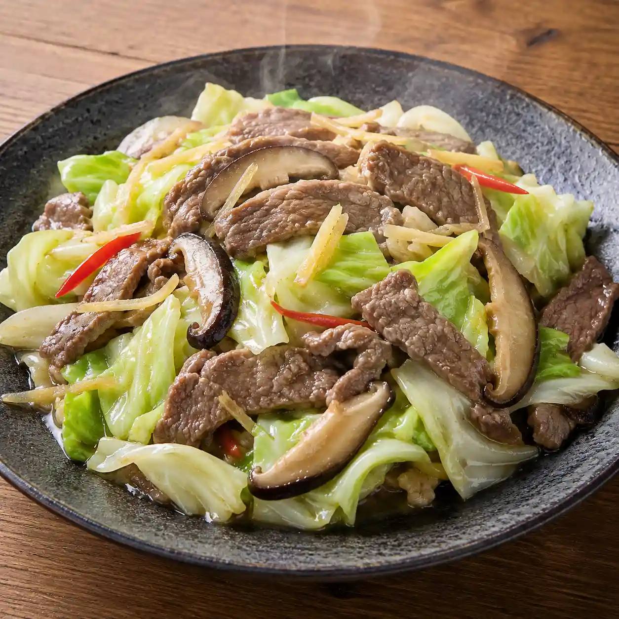 牛柳高麗菜滑炒