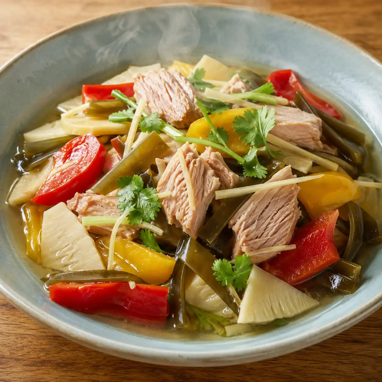 昆布鮪魚燴彩椒