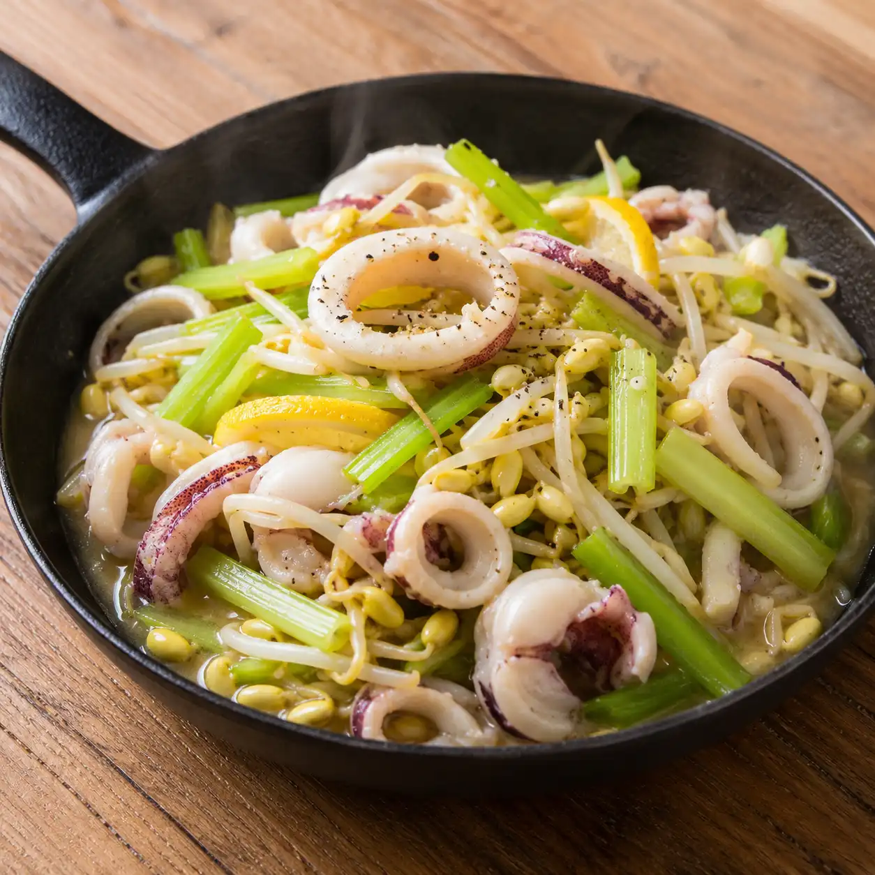 中卷黃豆芽滑炒