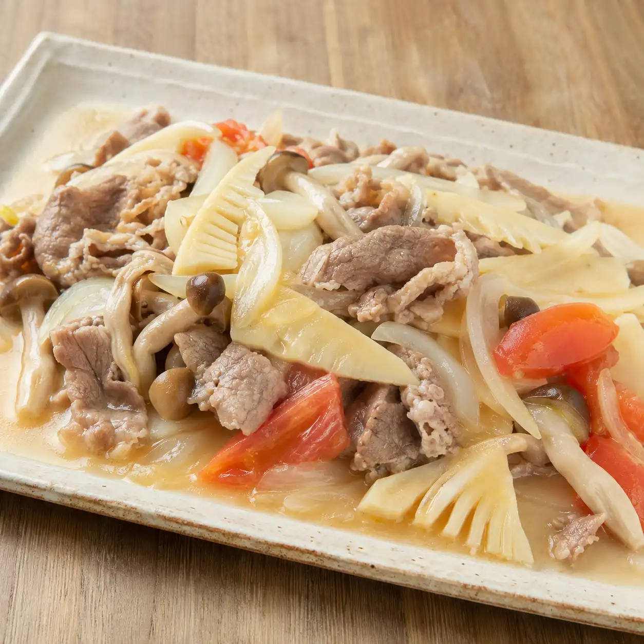 羊肉片竹筍滑炒