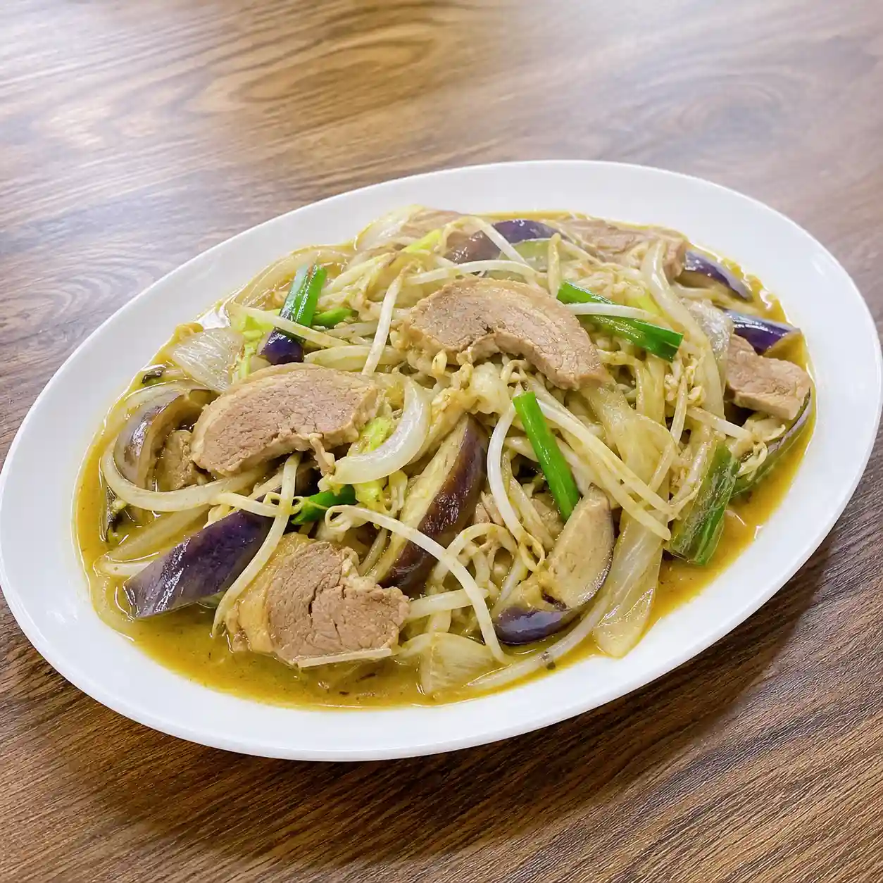 咖哩鴨胸綠豆芽鮮燴