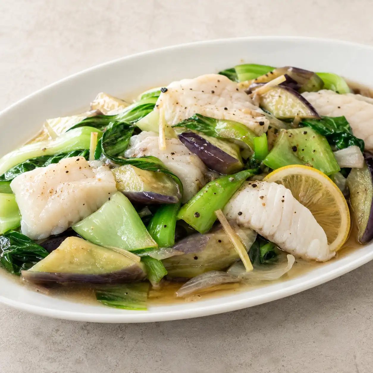 鯛魚青江菜滑炒