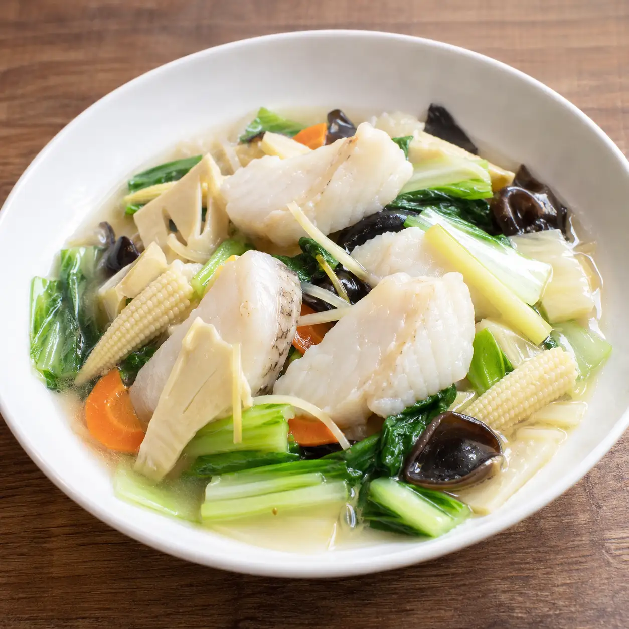 昆布鱈魚燴玉米筍