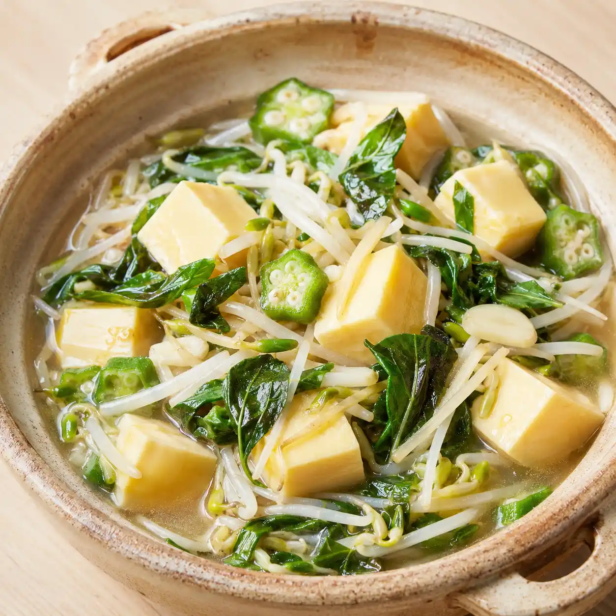 羅勒蛋豆腐燴綠豆芽