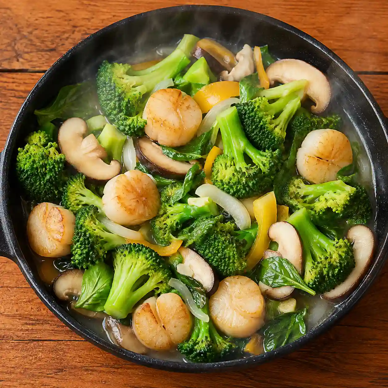 干貝青花菜滑炒