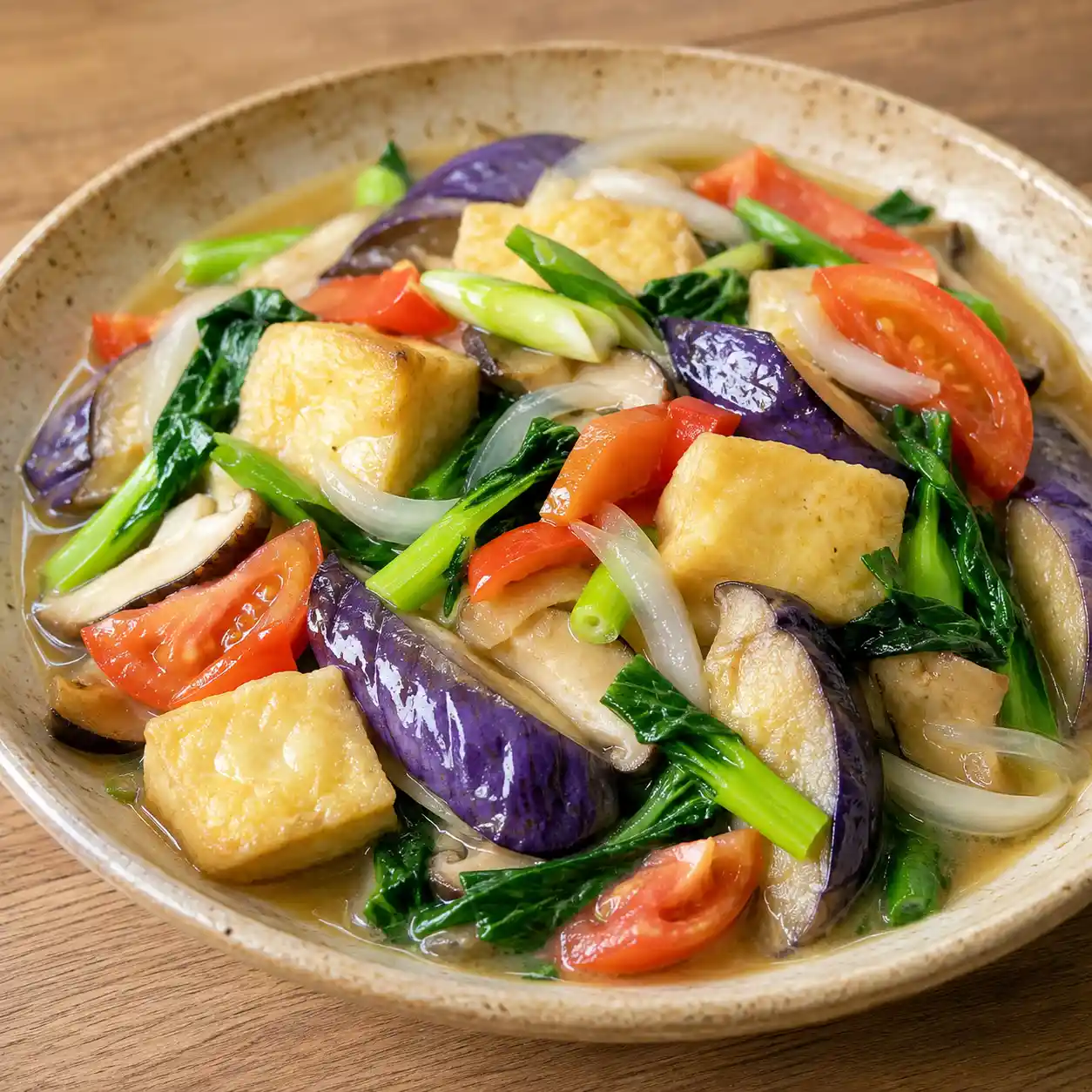 蛋豆腐茄子薄燴