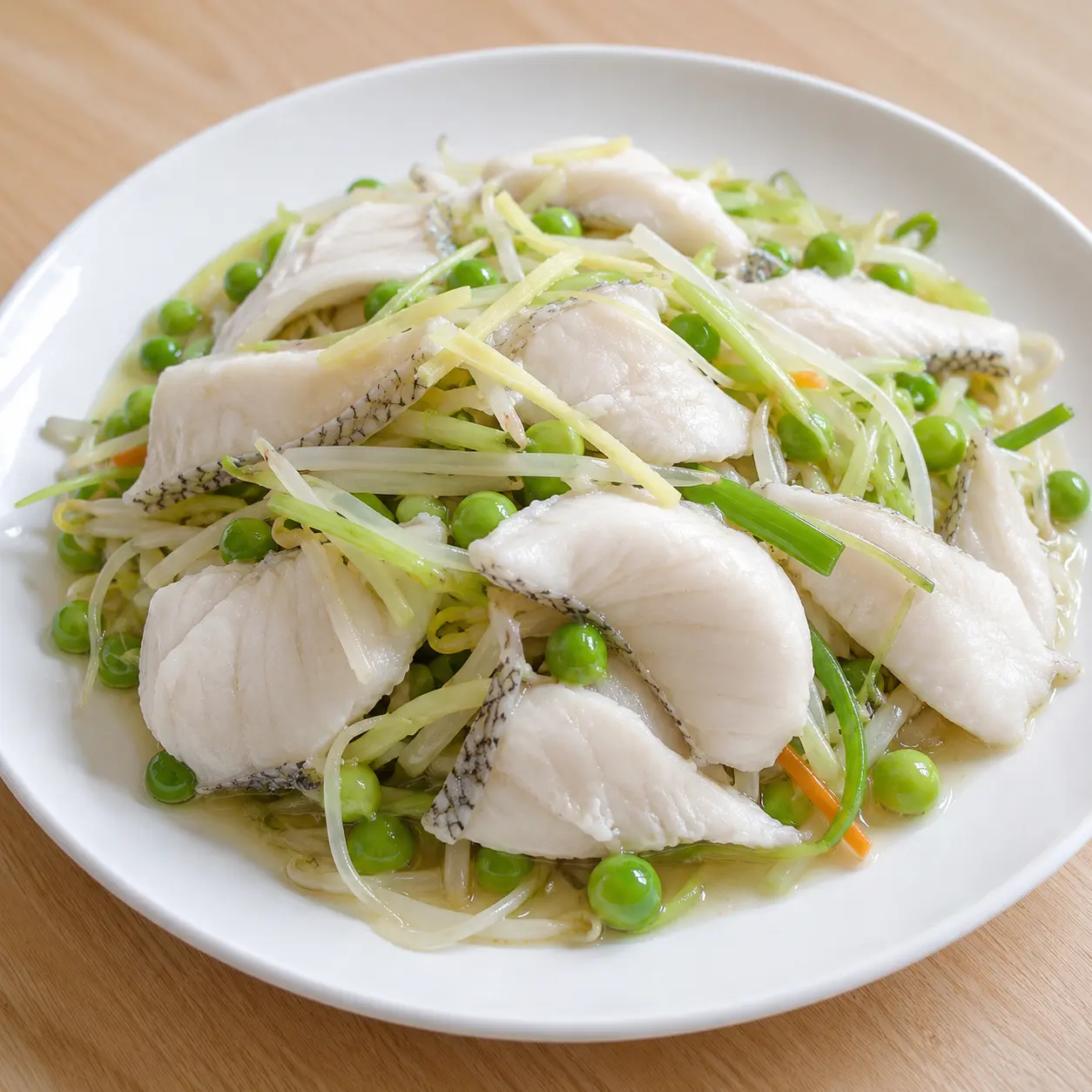 鱸魚綠豆芽滑炒