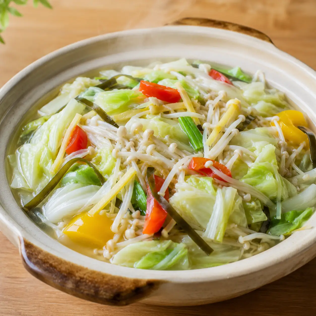昆布金針菇燴高麗菜