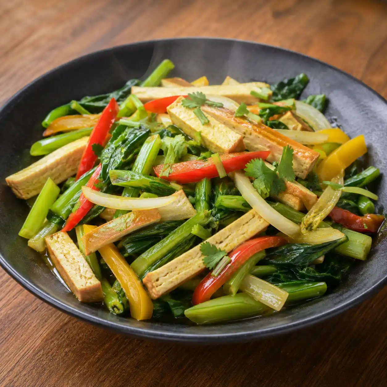 豆干芥藍滑炒