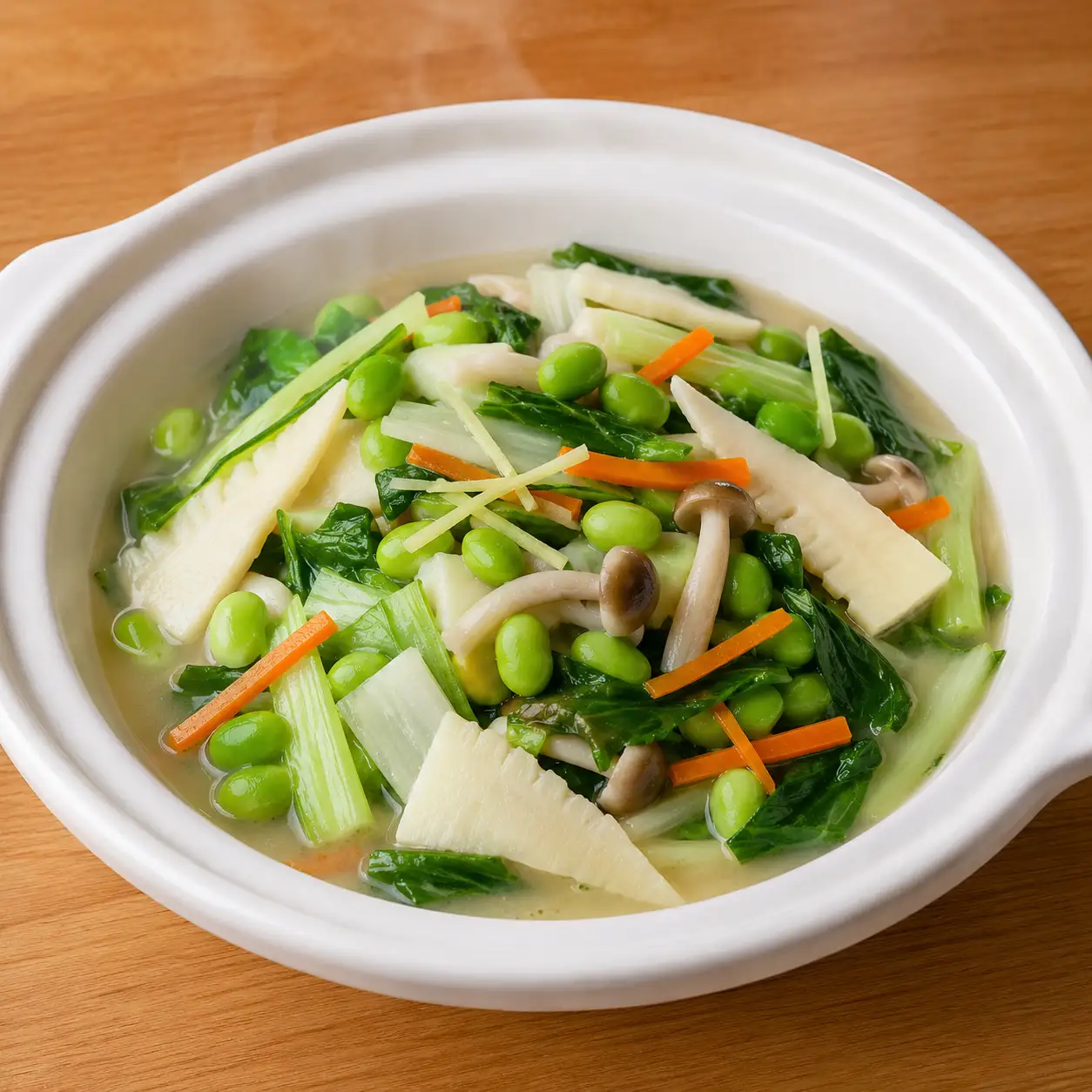 味噌毛豆竹筍鮮燴