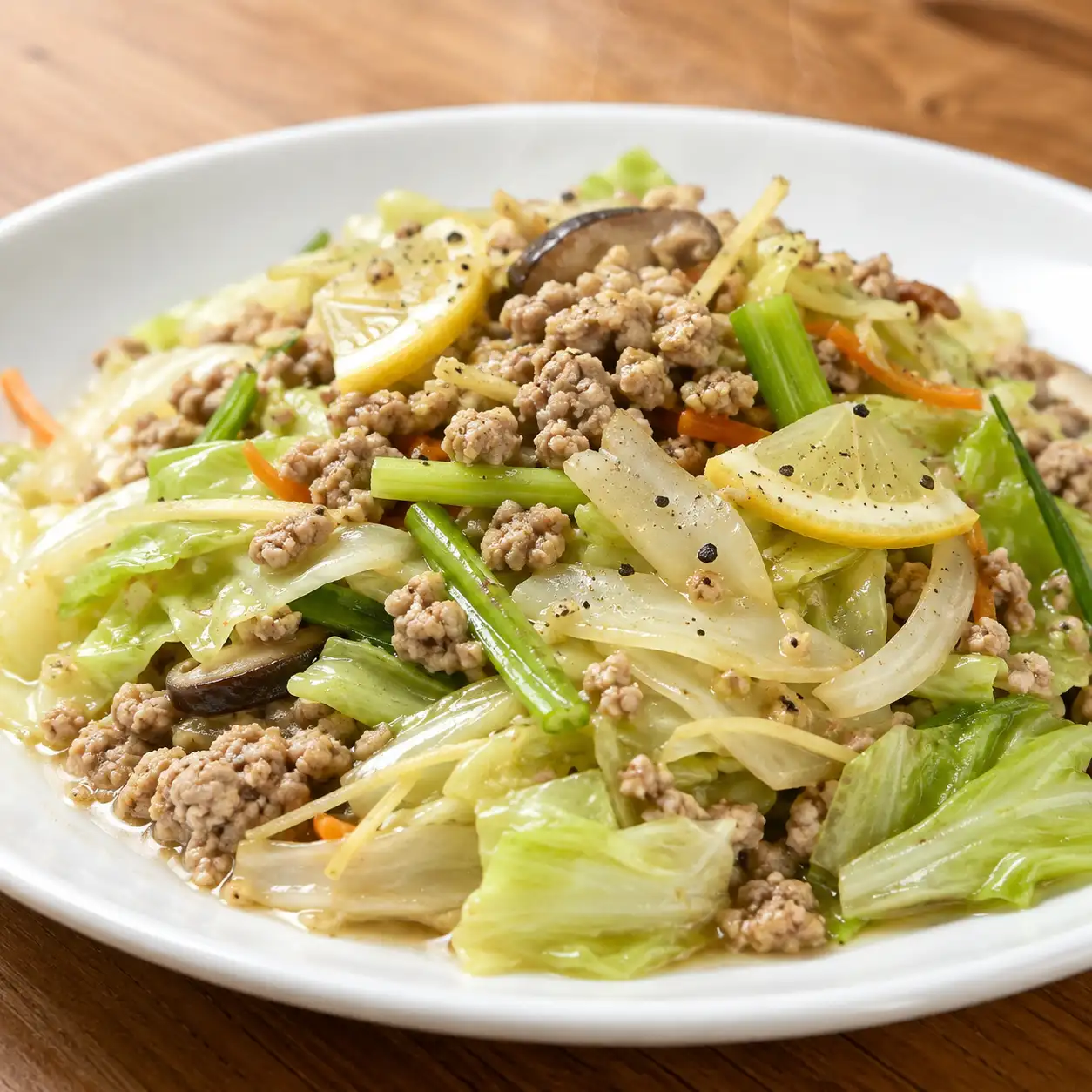 檸香瘦絞肉燴高麗菜
