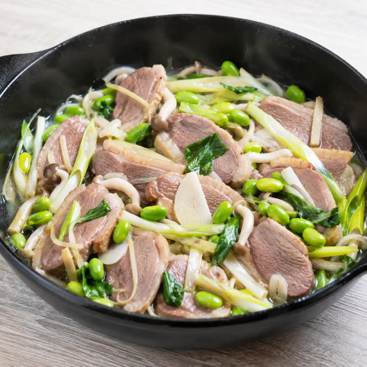 鴨胸毛豆薄燴