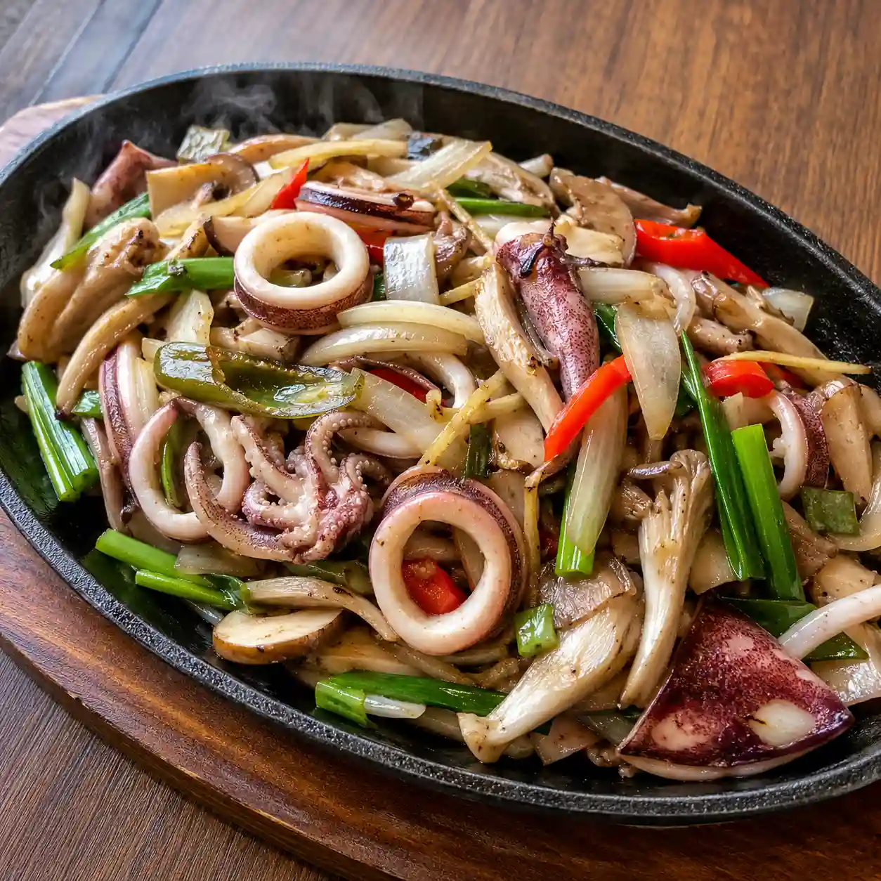 透抽蘑菇鐵板